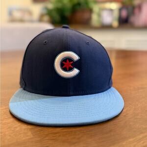 New Era Navy and Light Blue Chicago Cubs Baseball Cap